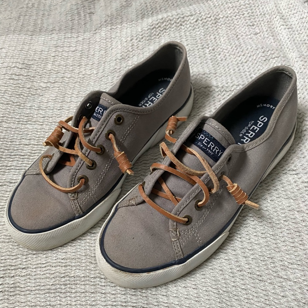 Sperry Slip On Sneakers, Gray Size 5.5